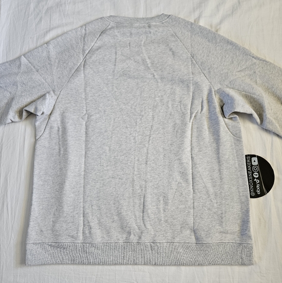 Lululemon Classic-Fit Fleece Crew Sweater Heather Grey HCUG/WHT Men's Size XXL - Picture 5 of 7